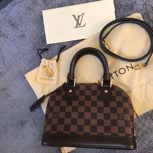 Authentic Louis Vuitton Alma BB damier Ebene